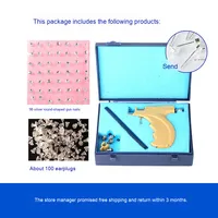Pistolet de perçage d'oreilles indolore en acier inoxydable, marque Hua Xi, 0,1 kg, outils et équipement de bijouterie, vente chaude