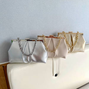 OEM pochette à cadre plissé en cuir souple de créateur <span class=keywords><strong>sac</strong></span> à main sacs à bandoulière pour femmes <span class=keywords><strong>sac</strong></span> à bandoulière populaire pour les filles - Product Image 1