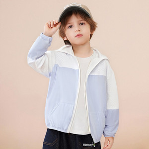 Vestes légères d'été pour garçons et filles, manteaux colorés pour enfants, vêtements d'extérieur respirants à capuche pour tout-petits - Product Image 4