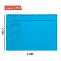 Tapis de travail en silicone épaissi pour réparation numérique de téléphones portables, isolation thermique, résistant aux hautes températures, pour pistolet à air chaud