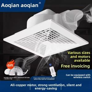 Potente Ventilador de Extracción Silencioso para Baño, de Montaje en Techo, con Bajo Nivel de Ruido y Ahorro de Energía, para Cocina y Aseo - Product Image 1