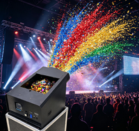 Souffleur de papier électrique professionnel 2400W Hurricane, construction métallique, console DMX512, modes manuel et automatique pour DJ, fêtes et mariages