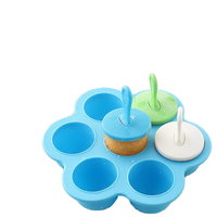 Moule à glaces en silicone DIY pour la maison et la cuisine, 400 ml, manuel, avec bâtonnets, pour aliments pour bébés et mini-glaçons pour enfants