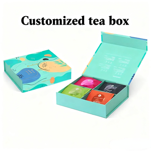 מפעל מודפס מותאם אישית ידידותי לסביבה מודפס נייר חימום מגנט ערכת תה ערכת אריזה מתנה - Product Image 3
