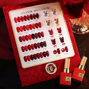 Ensemble de <span class=keywords><strong>gel</strong></span> à ongles <span class=keywords><strong>UV</strong></span> rouge Danny Coll, 30 couleurs, respectueux de l'environnement, séchage rapide, vernis à ongles sans HEMA, ensemble de <span class=keywords><strong>gel</strong></span> à ongles - Product Image 1