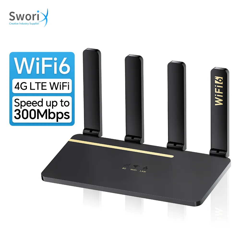 네트워크 업그레이드 4g wifi6 라우터 lte CAT4 2.4GHz 무선 모뎀 900mbps 실내 cpe 라우터 홈 핫스팟 와이파이