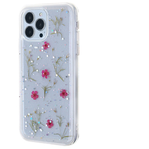 เคสโทรศัพท์กันกระแทกหรูหราลายดอกไม้สวยงาม วัสดุ TPU+PC สำหรับผู้หญิง ใช้ได้กับรุ่น 17 16 15 14 13 ซีรีส์ และ Samsung S24 - Product Image 3