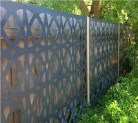 Panneau mural décoratif de jardin privé, panneau métallique, clôture, treillis, modèles en aluminium, clôture découpée au Laser