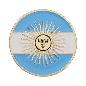 Alfileres de Metal esmaltados personalizados al por mayor famoso Fútbol Argentino para Messi, alfileres para niños para bodas, compromisos, aleación para ropa - Product Image 4