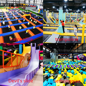 <span class=keywords><strong>Zona</strong></span> de <span class=keywords><strong>Trampolines</strong></span> Comerciales Personalizada con Equipamiento de Juego Suave, Foso de Espuma y Bolsa de Aire, Servicio OEM Disponible - Product Image 4