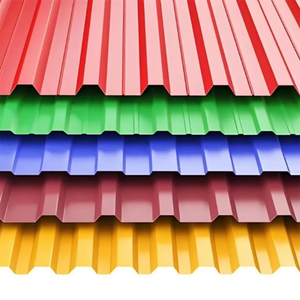 แผ่นหลังคาเหล็กเคลือบสีสำหรับอาคารพาณิชย์ แผ่นหลังคาโลหะเคลือบสี PPGI สำหรับโครงการอุตสาหกรรม - Product Image 1