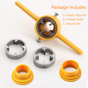 Kit de Herramientas para Roscar Tuberías de PVC Duradero, Juego de 6 Piezas de Matrices NPT Manuales para Plomería -001 - Product Image 6