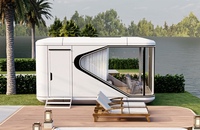 Assemblage Conception détachable Camping Resort Capsule Hotel Modern Luxury 20Ft 40Ft Mobile Space Capsule