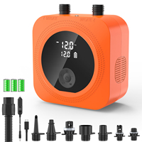 15600mAh 50-Cylinder Portable Air Compressor DC 12V Digital Tire Inflator Kayak Air Bed Car Van Smart Pump Power Bank Plastic