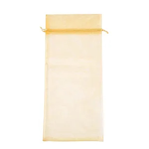 16x37 cm Pouch Wedding party trang trí trang sức quà tặng dây kéo Organza Túi