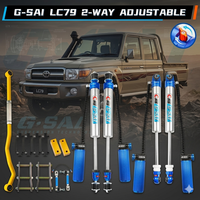 Amortisseurs à azote pour Toyota LC79 Land Cruiser 79, système de suspension monotube bidirectionnel réglable par l'utilisateur, pièces tout-terrain