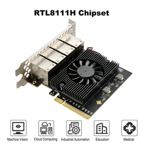 Adaptador PCIe a Gigabit Ethernet de 8 puertos, chipset RTL8111H, confiabilidad y rendimiento mejorados para servidores y dispositivos de alta gama PCI - Product Image 5