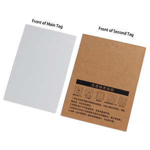Custom Design 2 Layers Price clothes envelope  hang tags for clothes custom wig  Printed Logo Swing Label tag - Product Image 5