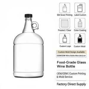 Bouteilles en verre vides <span class=keywords><strong>de</strong></span> 250 ml, 500 ml, 1 L, 1,5 L, 2 L, 3 L, 4 L, pour fermentation, growler, <span class=keywords><strong>vodka</strong></span>, liqueur, vin, avec couvercle hermétique - Product Image 6