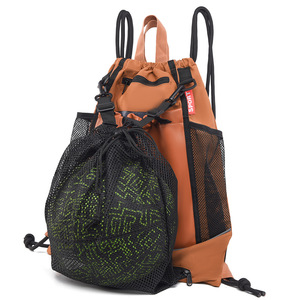 New Style High Quality Basketball <b>Drawstring</b> <b>Backpack</b> with Detachable Ball Mesh Bag Soccer <b>Backpack</b> <b>Drawstring</b> Gym Sports Bag - Product Image 1