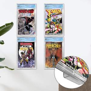 Estante de Exhibición de Cómics, Soporte de Pared, Transparente, Flotante, Tornillos de Expansión, Incluye Soporte de Exhibición, 16 Unidades - Product Image 5