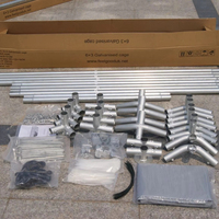 Poulailler en métal spacieux avec couverture Ani-Ultraviolet Walk-In Chicken Run pour ferme de jardin pour les maisons et les meubles pour animaux de compagnie