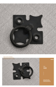 <b>Single</b>-hole pull handle pattern hanging ring drawer cabinet door handle cabinet pull handle - Product Image 4