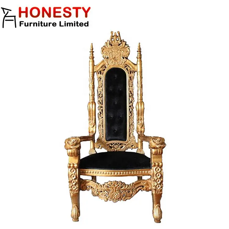 เก้าอี้บัลลังก์หัวสิงโตกษัตริย์ราคาถูก,HC509ขายส่งที่กำหนดเองโบราณฝรั่งเศสบาโรกเงินสีขาวแต่งงานราชินีสูงกลับราคาถูก