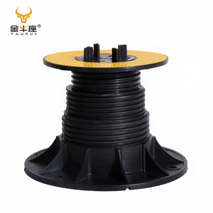 现代设计黑色聚丙烯户外基座可调节瓷砖支撑露台地块公园塑料地板配件 - Product Image 4