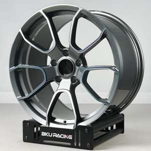 Rines KW 5x130 Forjados de 18 19 20 21 Pulgadas de Aleación de Aluminio Gris para <span class=keywords><strong>Porsche</strong></span> 911 992 997 Cayenne <span class=keywords><strong>Panamera</strong></span> Turbo S <span class=keywords><strong>GTS</strong></span> - Product Image 2