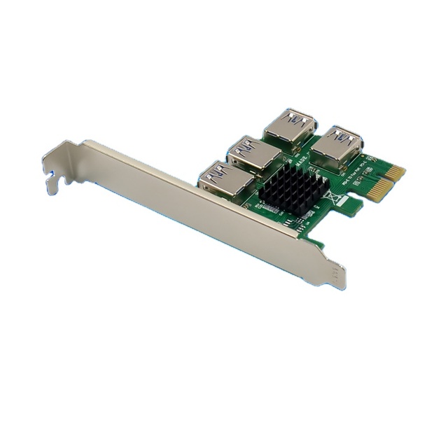 PCIe X1 ASM1184e 4-Port USB 3.0 5Gbps Internal Expansion Card