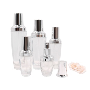Luxury Cosmetic <b>Bottles</b> Oil <b>Glass</b> Set <b>Glass</b> <b>Glass</b> <b>100ml</b> clear Cosmetic <b>Bottle</b> Set 60ml Cosmetics <b>Bottles</b> Packaging - Product Image 3
