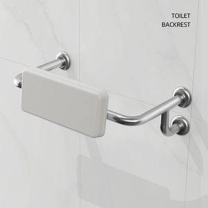 Barre d'appui murale en acier inoxydable pour dossier de toilette, pour l'accessibilité et le soutien dans la salle de bain - Product Image 2