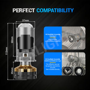 Super Canbus nuevo M4 Mini proyector biled H4 60000LM Led láser H4 con luz amarilla H1 H3 H19 HB4 H4 bombilla Led para Bmw F30 - Product Image 3