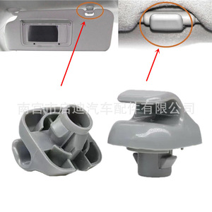 Honda Accord Sun Visor <b>Bracket</b> Hooks 88217S01A01ZA 88217S04003ZA <b>Plastic</b> Roof Mount Gray Beige Easy Installation - Product Image 4