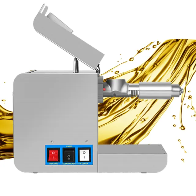 ステンレス鋼小型ココナッツ油抽出器ステンレス鋼商用圧縮油抽出器家庭用調理油