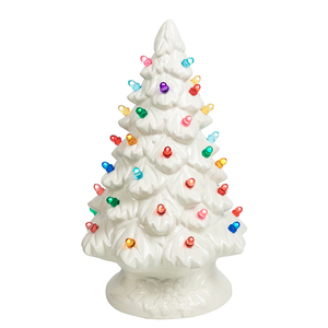 Co-Arts เครื่องเคลือบดินเผาประดิษฐ์สีขาวต้นคริสต์มาสเซรามิค arbol de Navidad ห้างสรรพสินค้าของตกแต่งโรงแรม - Product Image 1