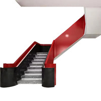 Escalier en colimaçon métallique de Hangzhou avec rampes en verre, pour villa intérieure et duplex, sur mesure, style simple et luxe léger, fournisseur de la même ville