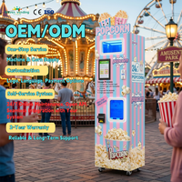 Distributeur automatique de pop-corn commercial, machine à pop-corn intelligente, kiosque à pop-corn pour les entreprises de cinéma