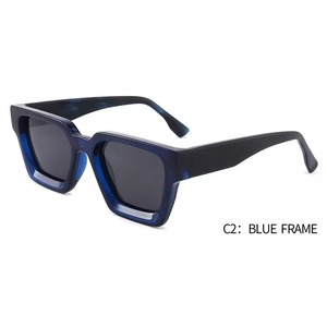 Occhiali da Sole da <span class=keywords><strong>Uomo</strong></span> 2026 Polarizzati Personalizzabili con Logo, Montatura Spessa, Lusso Personalizzato, in Acetato, Piccoli Quadrati - Product Image 4