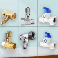 RO Wasser auf bereiter Teile Zubehör Armaturen 1/4 ''3/8 "Dreiwege-Kugel hahnsc halter aus konstantem Messing