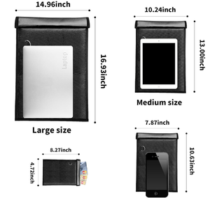 파라데이 폰 케이스 GPS 모바일 컴퓨터 신호 차단 방수 <span class=keywords><strong>EMF</strong></span> 차폐 폰 RFID 신호 차단 파라데이 파우치 - Product Image 6