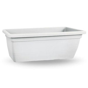 Maceta rectangular blanca 'Anthhea' 60x32x28h-Herramienta torneada elegante para decoración del hogar - Product Image 5