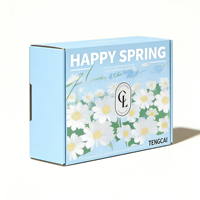 Emballages cadeaux personnalisés de haute qualité, écologiques, recyclables, boîtes pliantes en carton ondulé, gaufrage, laminage mat, crème pour le visage
