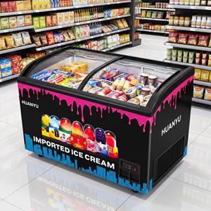Congélateurs vitrine pour glaces et bâtonnets glacés en promotion, 105L/280L/350L/450L, avec porte vitré<span class=keywords><strong>e</strong></span> incurvé<span class=keywords><strong>e</strong></span> - Product Image 3