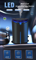 Diffuseur de voiture humidificateur en métal mini ultrasonique aromathérapie huiles essentielles lumière LED USB rechargeable sans eau 10ml de table