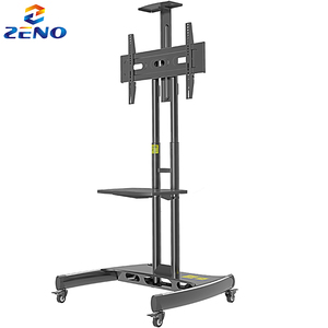 Soporte de <span class=keywords><strong>TV</strong></span> Portátil con Ruedas, Ajustable, para <span class=keywords><strong>TV</strong></span> de Pantalla Alta, Soporte de <span class=keywords><strong>TV</strong></span> sobre Patas para Sala de Reuniones, Aula - Product Image 1