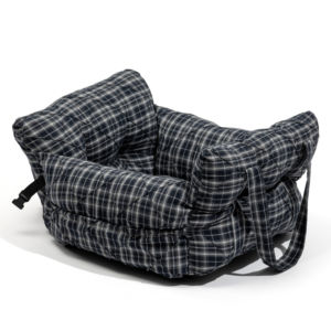 आधुनिक लक्जरी पालतू वाहक बैग अद्वितीय स्ट्रिप पैटर्न नरम कुत्ते कार सीट स्ट्रैप छोटे मध्यम कुत्तों के लिए पर्यावरण के अनुकूल धोने योग्य - Product Image 1