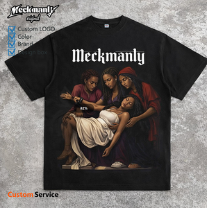 T-shirt pour homme personnalisé de haute qualité avec personnalisation de motifs de grande taille et taille élargie - Product Image 2
