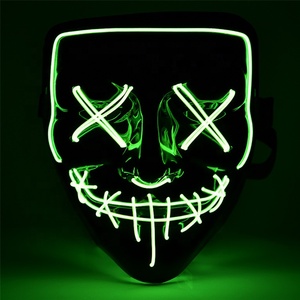 Échantillon gratuit Faible MOQ Effrayant Halloween Cosplay LED allument Masque <span class=keywords><strong>la</strong></span> <span class=keywords><strong>Purge</strong></span> Masque pour <span class=keywords><strong>la</strong></span> Fête du Festival - Product Image 2